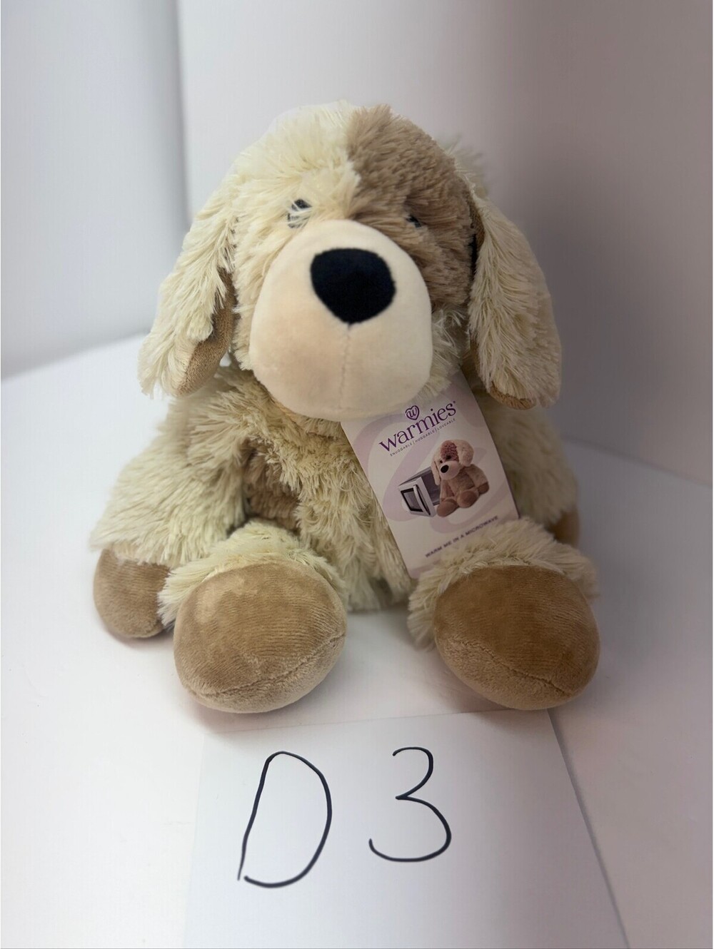 New Warmies Microwavable Lavender Scented Puppy Plush Toy - Storage Location: D3
